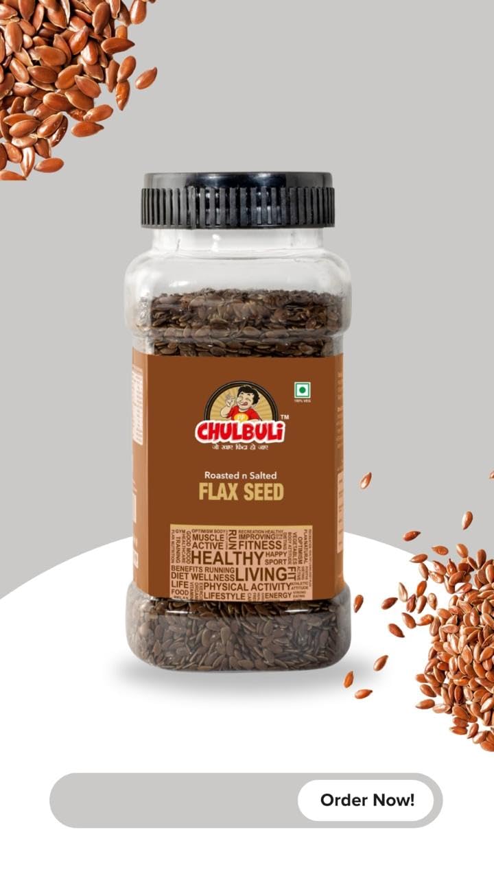 PP Chulbuli Roasted Seed and Flax RS Seed Combo | Mixed Seeds Snack for Smoothies Oats Yogurt Salad Baking Cooking | Healthy Breakfast Gym Nutrition Physical Fitness Diet Food | 200g 2