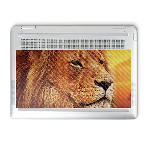 Image of MightySkins Carbon Fiber Skin Compatible with HP Spectre x360 14 inch (2022) Full Wrap Kit - Lion Pride | Protective, Durable Textured Carbon Fiber Finish | Easy to Apply | Made in The USA