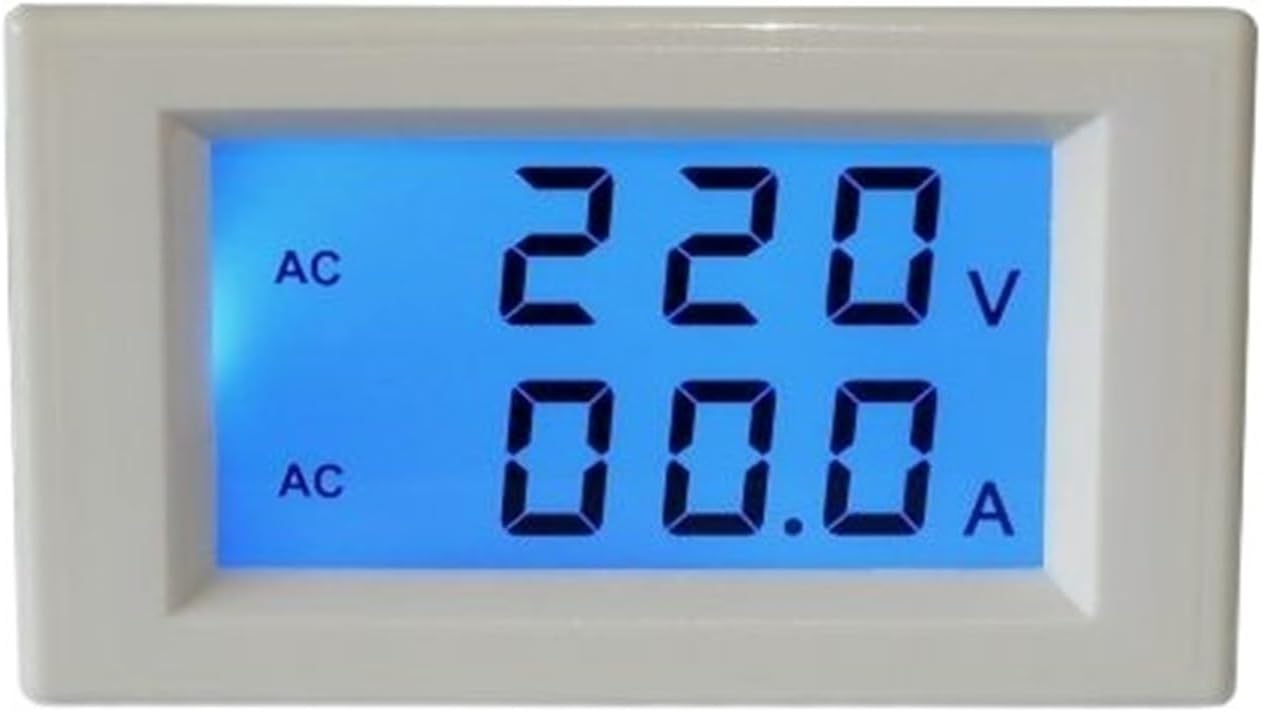 1PCS Digital Ammeter AC 80-300V 100A(White)