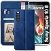 Produktbild YATWIN Handyhülle Kompatibel mit Sony Xperia 10 II 5G Hülle +1 Stück Panzerglas Schutzfolie, Klapphülle Xperia 10 II 5G Premium Leder Brieftasche Schutzhülle [Kartenfach][Stand] Handytasche, Blau