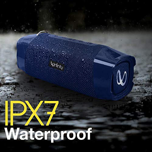 Image of Infinity by Harman Fuze 700 Dual EQ Deep Bass 20W Portable Stereo Speaker with 10 Hours Playtime, Built-in Powerbank, Bluetooth 5.0 and IPX7 Waterproof (Mystic Blue)