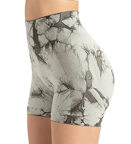 Image of GILLYA Workout Shorts for Women 3.6 Inch Scrunch Butt Lifting High Waist Seamless Biker Shorts for Running Gym Yoga