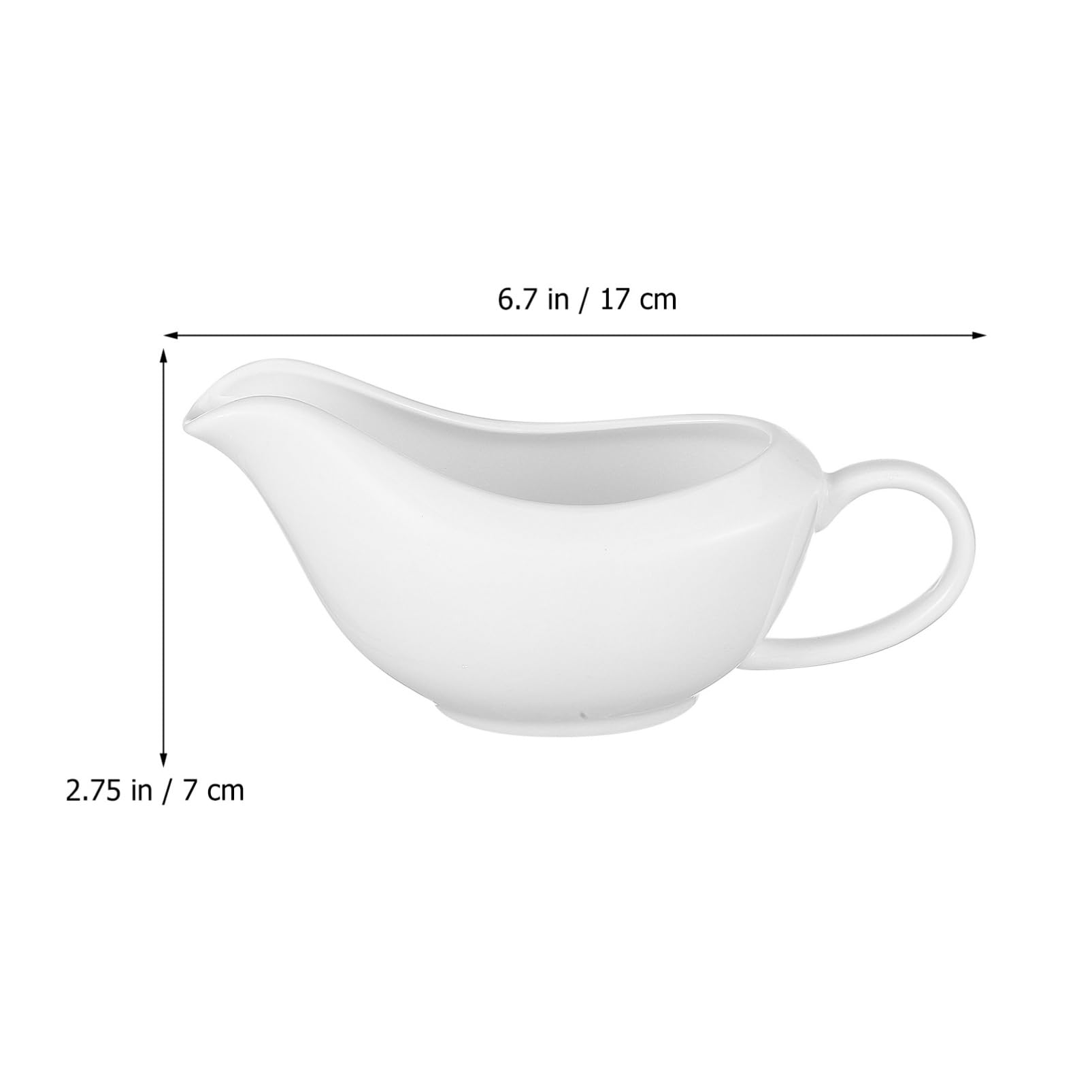 Hemoton Ceramic Gravy Boat with Ladle, Ceramic Serving Bowls Dipping Cup Sauce for Turkey Beef Sauce, Salad Dressing, Microwave and Dishwasher Safe