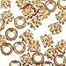 FRCOLOR 50pcs M3x4x5 Brass Knurled Copper Threaded Insert Nuts, Female Thread Heat Set Embedment Nut for Injection Molding, Industrial Fastener Inserts for 3D Printing Applications