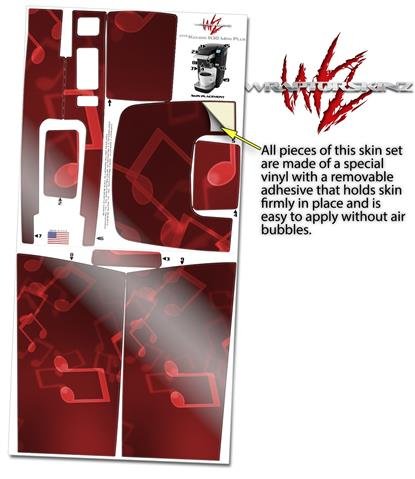 WraptorSkinz Decal Style Vinyl Skin compatible for Keurig K10 / K15 Mini Plus Coffee Makers Bokeh Music Red (COFFEE MAKER NOT INCLUDED) - Thumbnail 3