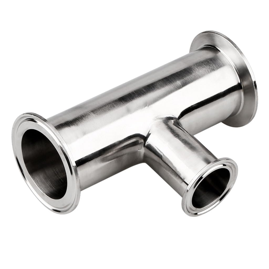 Accesorios de tubería de fundición de acero, 1 Uds. Abrazadera reductora de acero inoxidable OD de 19mm 25 32 38 45 51mm, virola sanitaria conector en T de 3 vías accesorio de tubería de 1,5 "-2" Tri