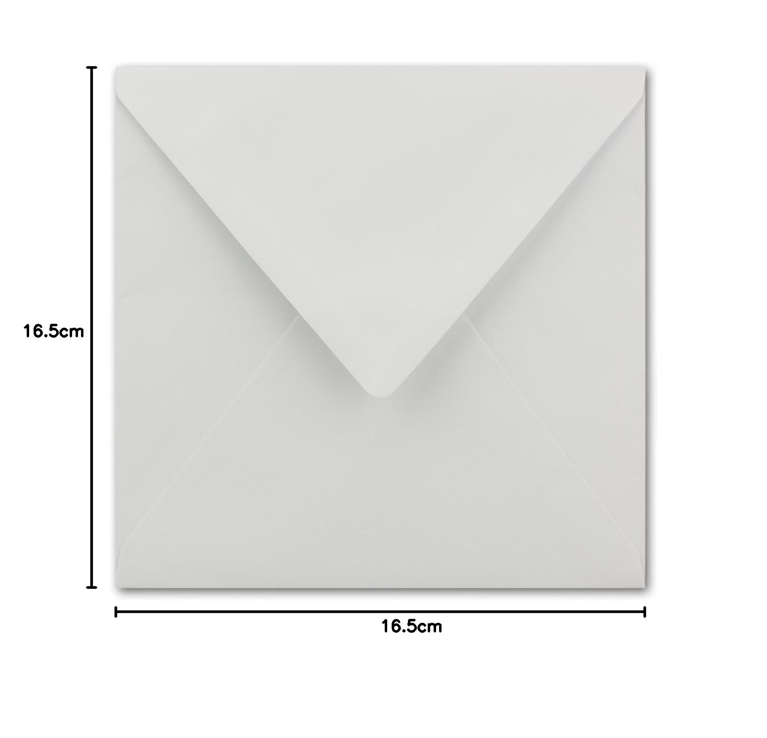 Enveloppes 164 x 164 mm Blanc avec or - Fermeture adhésive - enveloppes à