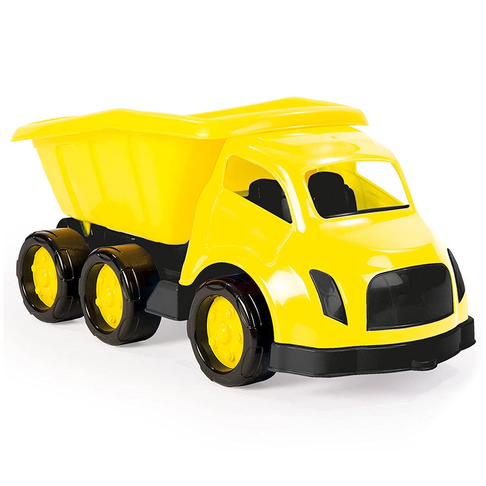 Dolu, un gigantesque camion-jouet avec une benne à sable basculante pour enfants que l’on peut pousser, 71 cm de long