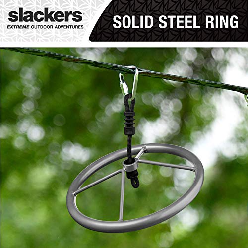 Slackers Ninja-Spinner Wheel - Outdoor Ninja Warrior Training Equipment for Kids - Easily Attaches to Your Ninjaline Obstacle Course - The Prefect Addition to Your Outdoor Play Equipment!