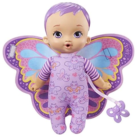 My Garden Baby My First Baby Butterfly Doll (23 cm / 9 Inch), Soft Body with Plush Wings, Purple, Great Gift for Kids Ages 18 M+, Violet, HBH39 Cover