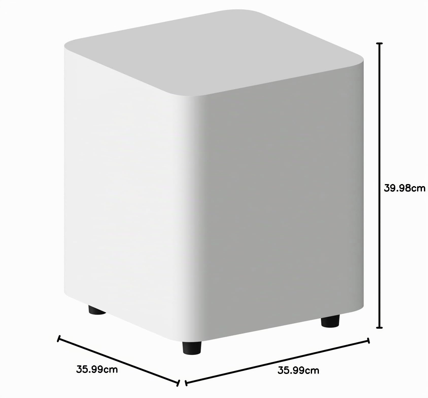 Fosi Audio SW10 Subwoofer Attivo da 10 pollici da 500W con Amplificatore Incorporato, Subwoofer compatto Amplificato Attivo per Home Audio Theater, Ingressi/Uscite LFE e RCA