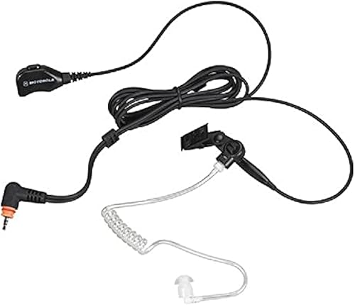 PMLN7157A PMLN7157 - Kit de vigilancia Motorola de 2 cables con tubo translúcido, color negro