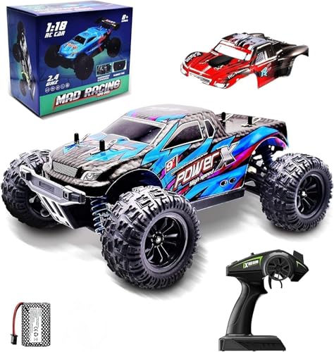 Image of Rc Drift Car 1:16 Scale RC Drift Car, 40KM /H 4WD 2.4GHz Remote Control Cars with LED Light, Racing and 4 Drifting Wheels, 1 Rechargeable Batteries, Perfect Toy