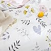 OTOB Soft Cartoon Floral Bedding Aesthetic Girls Duvet Cover Full Queen Pink Cotton Floral Comforter Cover for Toddler Women Kids Teen Bed Reversible Shabby Chic Flower Kawaii Bedding, No Comforter #4