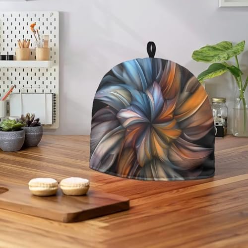 Image of Generic Hudotybom Art Floral Pattern Tea Cozy for Teapot Insulated Large Teapot Cover to Keep Warm Tea Kettle Cover Machine Washable Coffee Pot Cloth Covers Kitchen Home Decorations, CZA49
