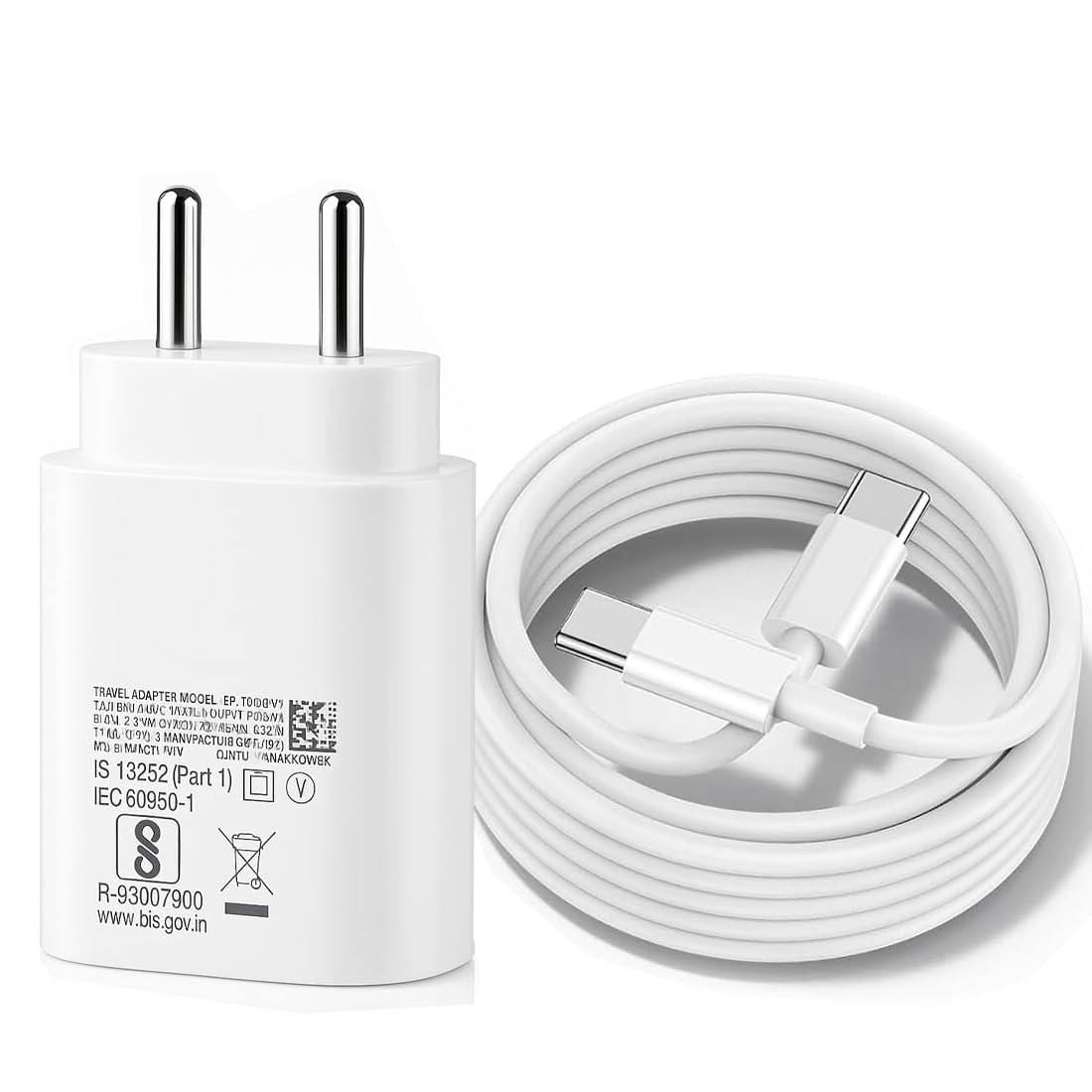 Samsung 25W Type-C Travel Adapter & USB C Cable Combo Mobile Charger Super Fast Charging Adaptor With PD Charging For Samsung Galaxy S24 Ultra S23 S22 S21 fe S20 S20+ M14 5G M34 M54 M53 5g M33 – White-image-31