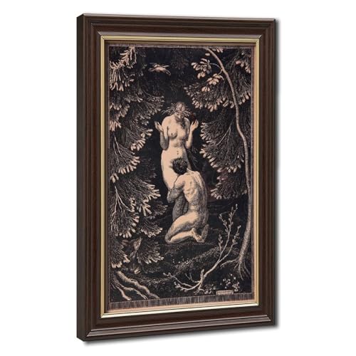 Impression Fine Art Max Švabinský In Paradise, chef-d'œuvre symboliste sur toile canvas