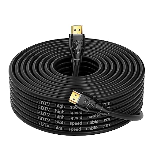 kanmis 4K HDMI Cable 50ft, High Speed Hdmi 2.0 Cables &4K@60Hz 2K 1080P, Ultra High Speed Gold Plated Connectors hdmi Cord, Compatible with PlayStation Arc PS3 PS4 PC HDTV by kanmis - Used condition - US$16.30