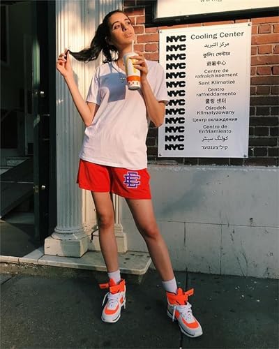 Mens Shorts Fashion Mesh Print Shorts Casual Workout Drawstring Basketball Running Short Pants2