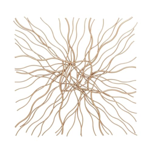 Image of Artemade Iron Decorative Wire Mesh Wall Hanging Art Sculpture - Modern Wall Mounted Home Decor for Living Room & Bedroom | Metal Wall Art Panel (50 x 50 cm, Pack of 1)