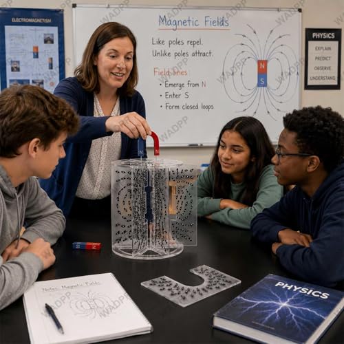 Kit de visualisation des lignes de champ magnétique pour enseignement STEM - 4
