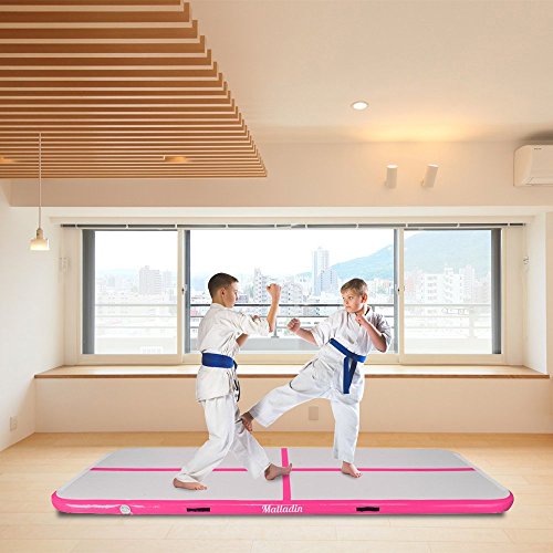 image for Matladin 10'x3.3' Gymnastics Exercise Mat Inflatable Tumbling Mats, Ai