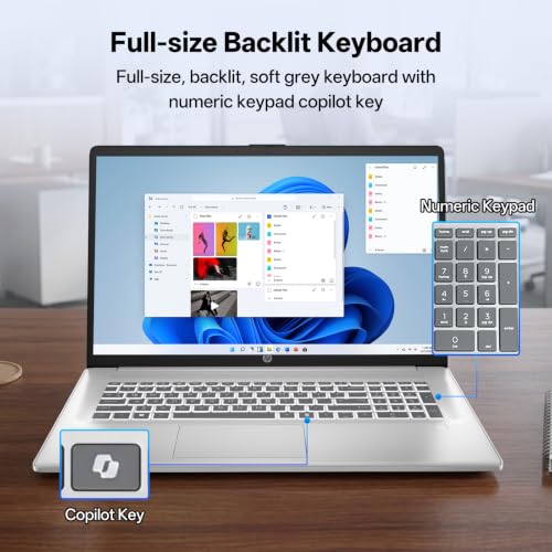 Image of HP Essential 17.3 inch HD+ TouchscreenLaptop, Intel 5 120U, 16GB DDR4 + 1TB
