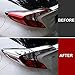 Kadore for Toyota CHR C-HR 2018-2024 Chrome Tail Light Lamp Cover Trim Bezels 4-pc