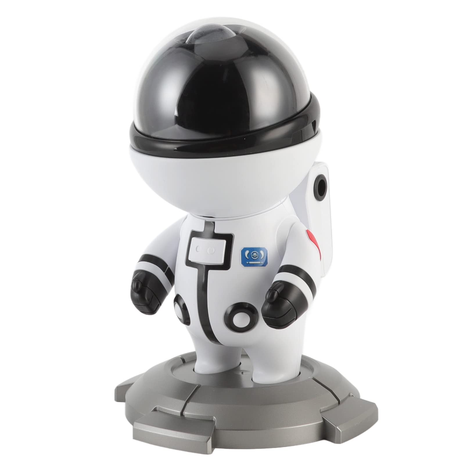 Proyector de luz nocturna LED de estrella, lámpara de proyector de estrella de astronauta USB, luz de proyección ambiental RGB, regalo de cumpleaños para niños (Blanca)