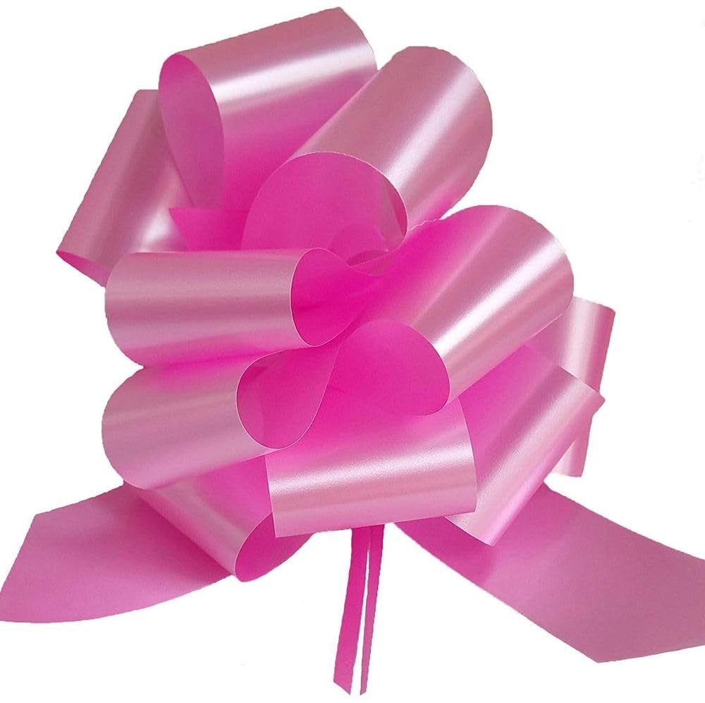 30 Coccarde Autotiranti Per Pacchi Regalo - Fiocchetti Natalizi 3x47cm, Idee Per Matrimoni Ed Eventi