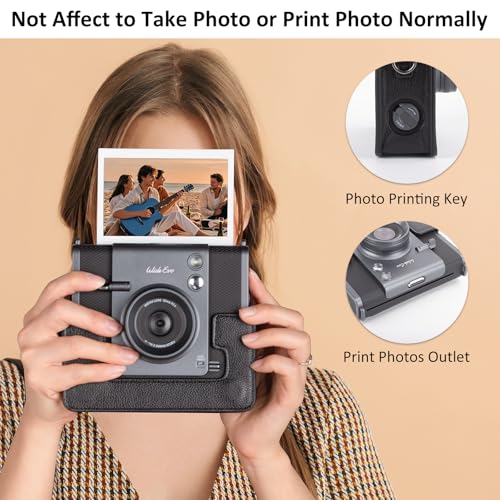 Funda MUZIRI para cámara instax Wide EVO con bolsillo pequeño miniatura 5