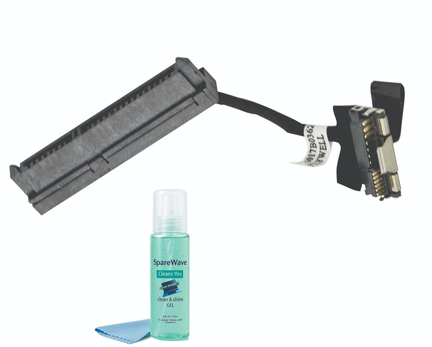 HDD Cable For hard drive disk cable connector for DELL Inspiron 5558, 5559, 3558, 3559, 5566, 5557, 0H5G06, H5G06, AAL20. Comes with Complimentary Laptop Clean & Shine Gel