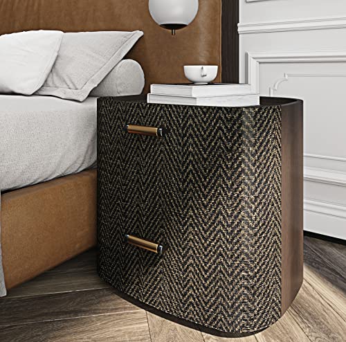 Funstick 24"X200" Black And Gold Peel And Stick Wallpaper Removable Geometric Grasscloth Wallpaper Fabric Grass Cloth Black Contact Paper Self Adhesive Wallpaper For Bedroom Cabinets Drawers Shelves #TOP5