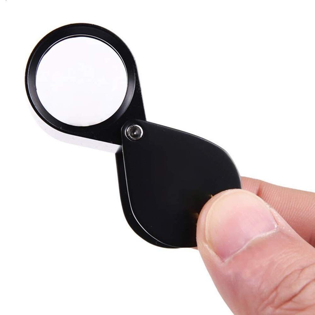 Loupe de lecture portable pliable avec zoom optique 10x, 20x, 30x, idéale pour la papeterie et les fournitures de bureau, design léger