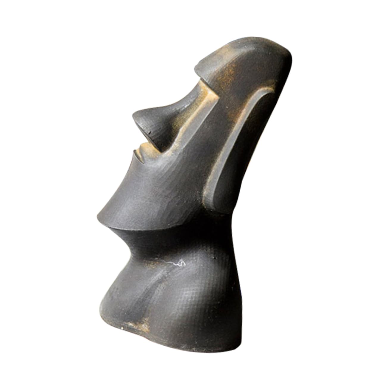 iplusmile Statua Moai Isola Pasqua Statuetta Moai in Resina Decorazione in Pietra Per Giardino e Interni Da Per Esterni e Interni