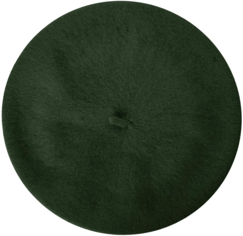 Parkhurst Classic Wool Beret, Dark Olive