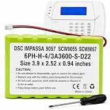 3700mAh Replacement Battery for ADT DSC Impassa SCW9055 SCW9057 System