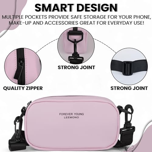 Image of TS WITH TECHSUN Small Crossbody Bag for Women | PU Leather Sling Bag with Adjustable Strap | Women's Handbags | Mini Purse for Women | Travel Crossbody Pouch For Keys, Makeup Etc.