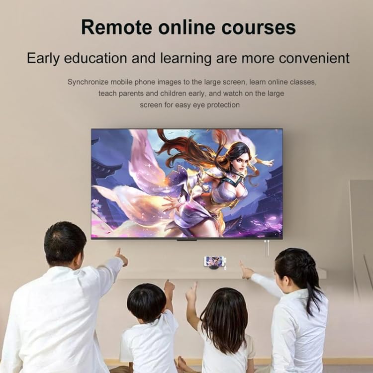 High-Tech Place Câble Adaptateur de Lecteur d'écran de récepteur d'émetteur HDMI sans Fil CS7 (Blanc)