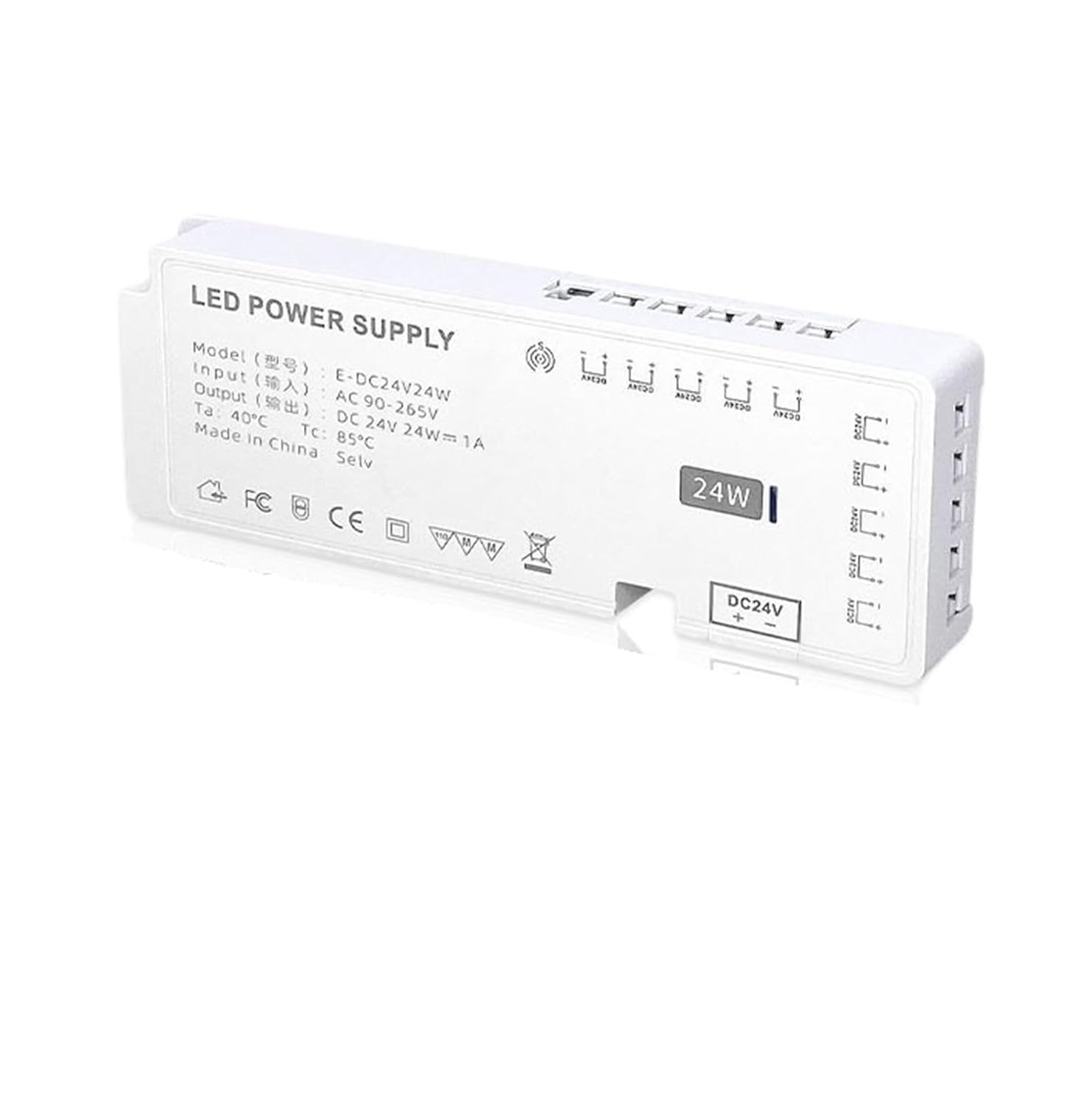 LED Cabinet Light with Power Transformer Input 110V-240V to 12V24V-36W 60W 100W Input Wide Voltage(12V36W)