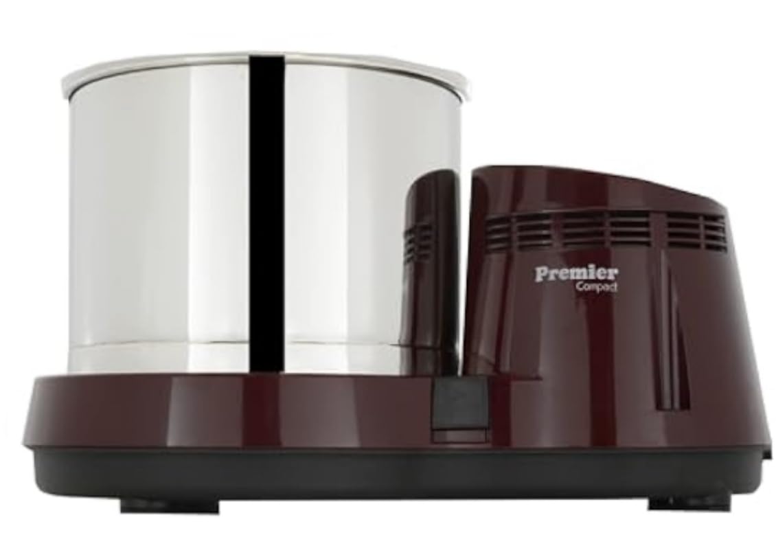 Premier Compact Table Top Wet Grinder with Atta Kneader and Coconut Scrapper