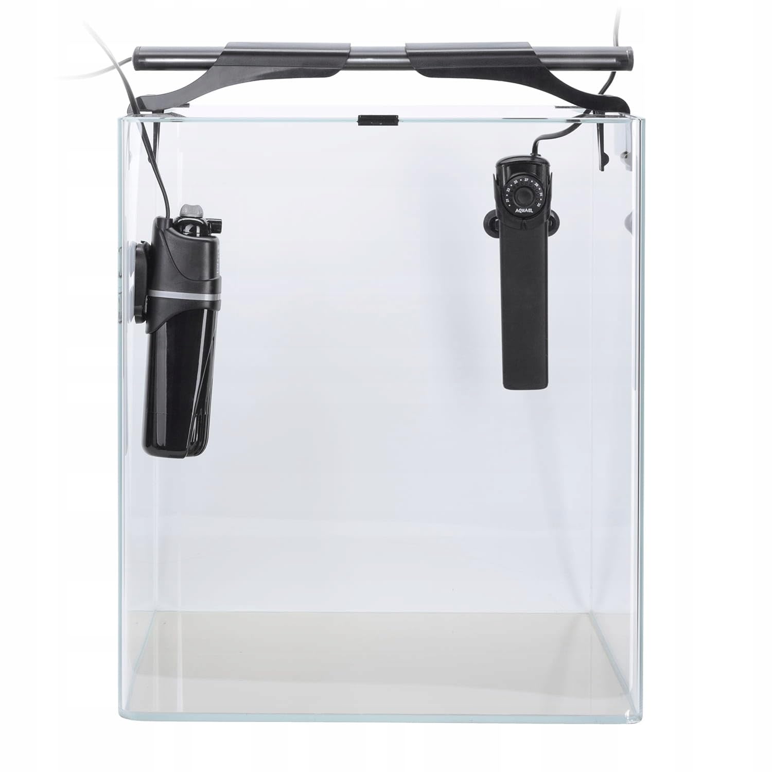 Aquael OptiBent Black Set 70 Akwarium 39x39x45cm, 68L, Filtr Fan, Grzałka, LED Day & Night