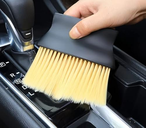 Lazynice 2 Pack Auto Interior Dust Brush, Car Cleaning Brushes Duster, Soft Bristles Detailing Brush Dusting Tool For Automotive Dashboard, Air Conditioner Vents, Leather, Computer,Scratch Free #TOP2