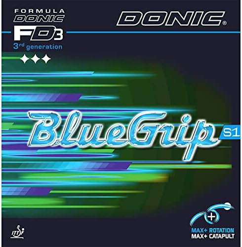 Donic AL100 Table Tennis Rubber Blue Grip S1 Soft Back Adhesive T...