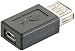 Produktbild auvisio Micro USB Converter: USB-2.0-Adapter von USB-A-Buchse zu Micro-USB-B-Buchse (MicroUSB Stecker mit USB Buchse)