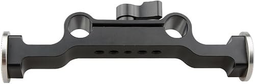 Miniatura 6 de CAMVATE Abrazadera de varilla de 15 con accesorio estándar rosetón (M6,1.252 in) para sistemas de riel de soporte de equipo de cámara (negro) - 1466