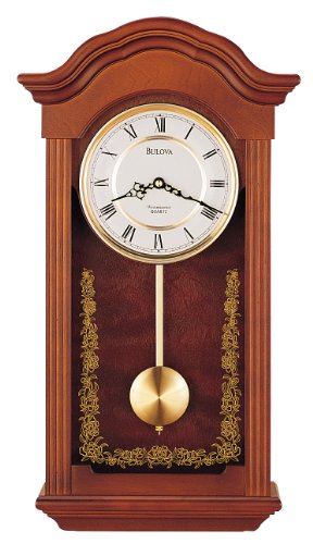 Bulova C4443 Baronet Chiming Clock, Mahogany