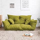 Mid Century Modernes grünes bequemes Sofa, Couch, stilvoller Liebessitz für kleine Räume, perfekte Möbel für Wohnzimmer, Schlafzimmer, Büro und Wohnung