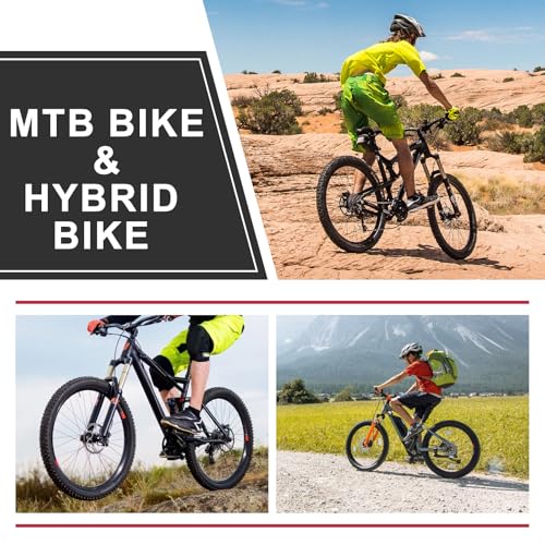 Mountain Bike Tires & Tubes Set: 26×2.1 Inch