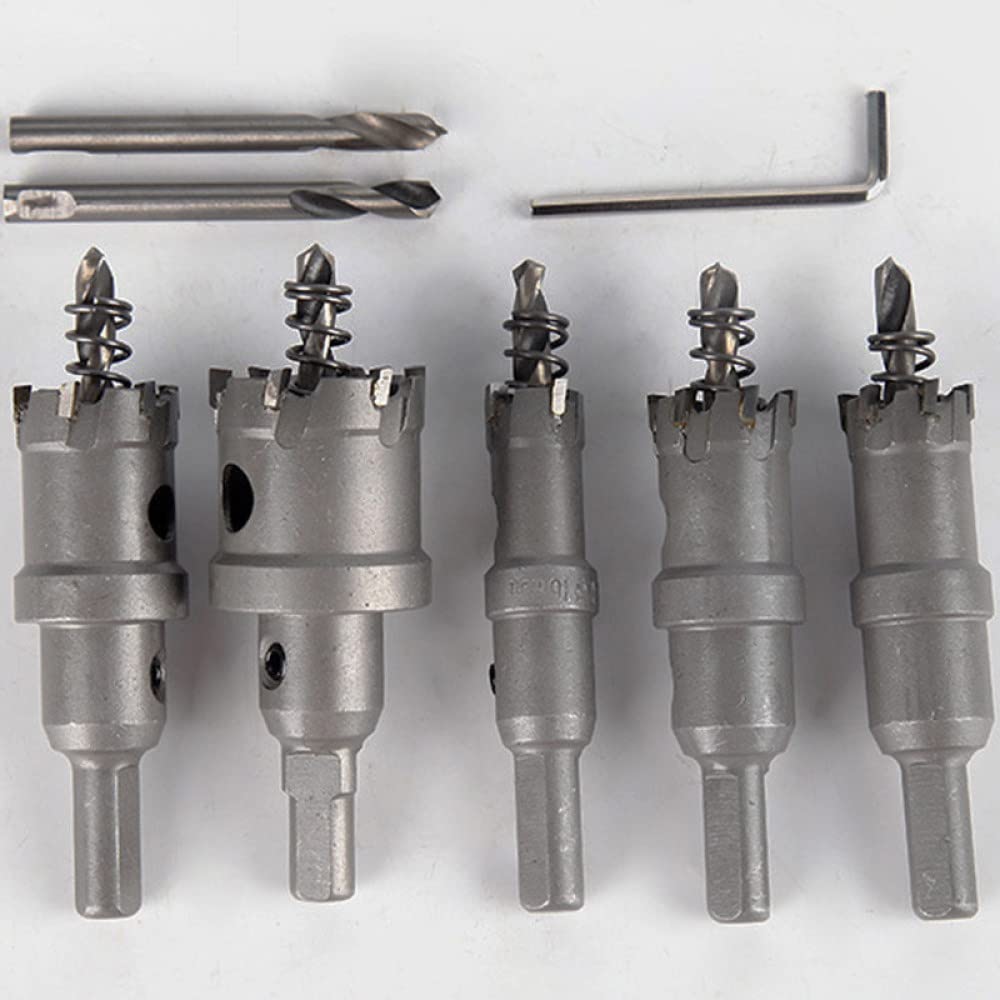 Set di punte da trapano per sega a tazza 1 pz 15-100 mm Lega di metallo duro Acciaio al cobalto Piastra in acciaio inossidabile Ferro Metallo Kit di taglio in alluminio, 40 mm, come mostrato